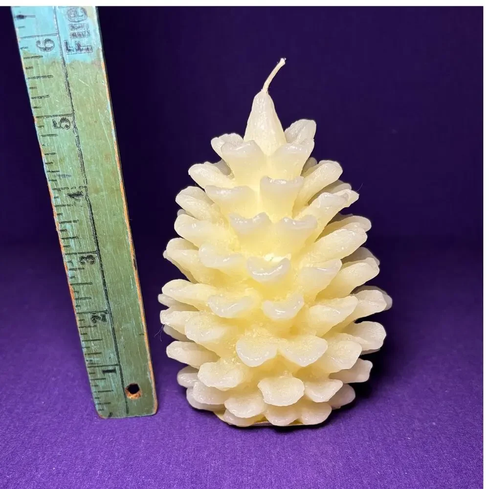 Pottery Barn medium pinecone candle 5'